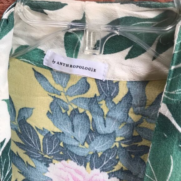 Anthropologie ELMA Floral Kimono Open Boho Lightweight Cardigan Top Jacket Beach - Picture 11 of 14